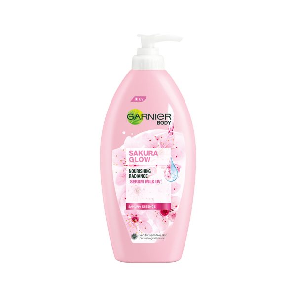 Garnier Sakura Glow Nourishing Radiance Serum Milk UV Body Lotion