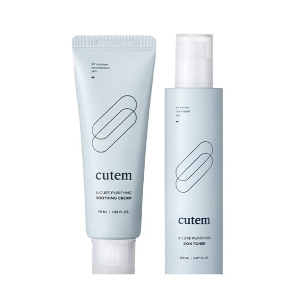 Cutem A-Cure Purifying for sensitive and troubled skin Toner & Soothing cream!
