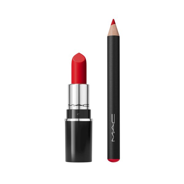 Mac Tiny Treasures Mini Lip Duo, Red, 2 piece Set #502 Cockney #Ruby Woo