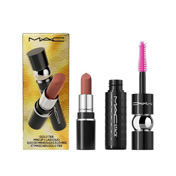 Mac Gold Tier Mini Lip, Lash Duo #508 Hug me #Black Stack