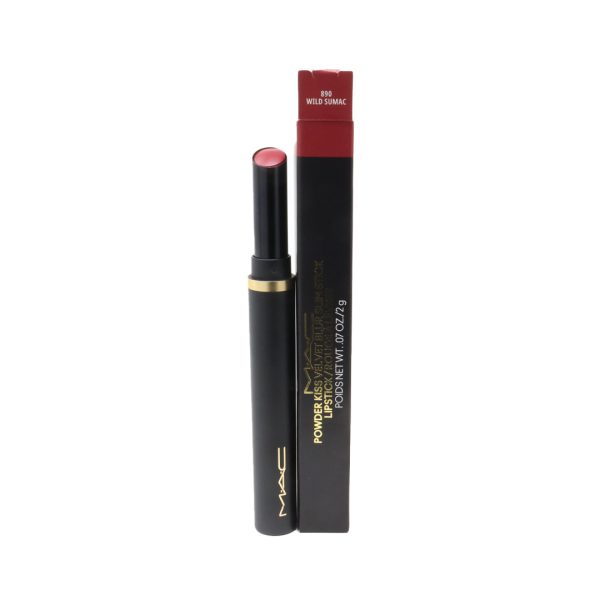 Mac Powder Kiss Velvet Blur Slim Stick # 890 Wild Sumac 0.07oz/2g
