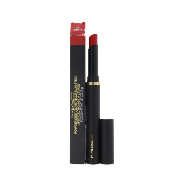 Mac Powder Kiss Velvet Blur Slim Stick # 889 Ruby New 0.07oz/2g