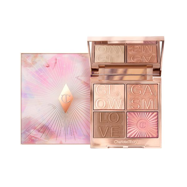 Charlotte Tilbury Glowgasm Face Palette 4 skin & Eye Gilding Highlighter