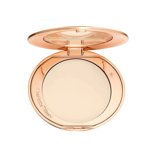 Charlotte Tilbury  Airbrush Flawless Finish Setting Pressed Compact Makeup Face Powder for Women  - 1 Fair/Pale
