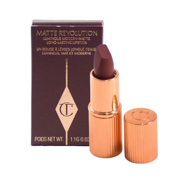 Charlotte Tilbury Matte Revolution Luminous Modern-Matte Long-Lasting Lipstick Mini Travel Size Charm  - Pillow Talk 2 Medium