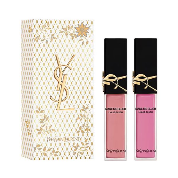 Yves Saint Laurent  Beaute Make Me Blush Liquid Blush 2-Piece Gift Set #shade 44 Nude Lavalliere #shade 66 Fuchsia fling