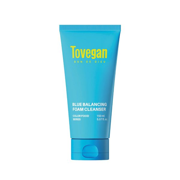 Tovegan Blue Balancing foam cleanser